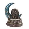 Halloween Crescent Moon Skeleton Waterfall Incense Cone Holder