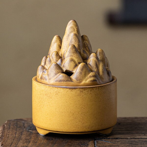 Mountain Hill Ceramic Coil Incense Holder Burner