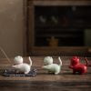 Cute Cat Ceramic Incense Stick Holder Burner