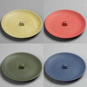 Macaron Color Plate Ceramic Incense Stick Holder