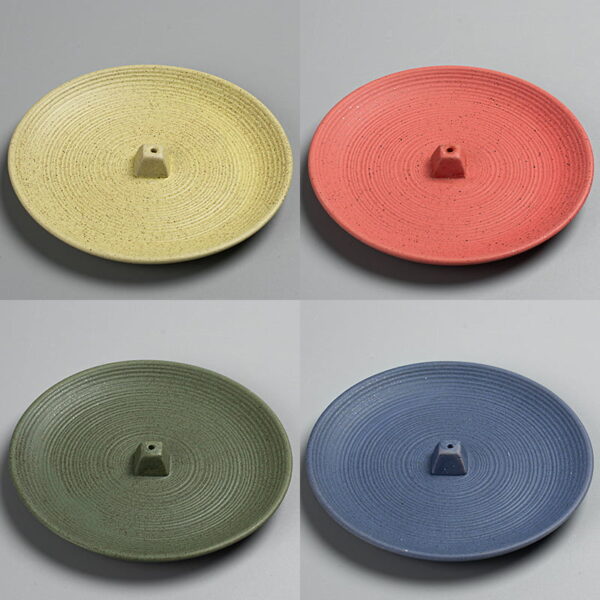 Macaron Color Plate Ceramic Incense Stick Holder