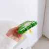 Green Dinosaur With Braid Silicone Phone Case for Apple iPhone Models Green Dinosaur With Braid Silicone Phone Case for Apple iPhone Models