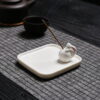 Rabbit Moon Astronaut Ceramic Incense Stick Holder