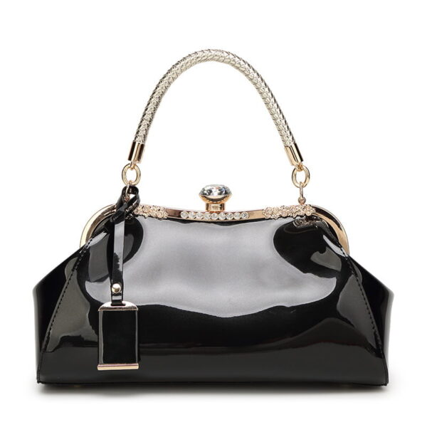 PU Leather Women's Bag, Trendy Glossy Handbag, Shoulder Crossbody Bag, Bridal Party Bag, Women's Bag