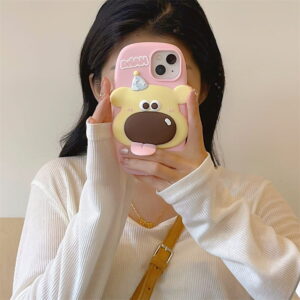 3D Cartoon Dog Silicone Phone Case for Apple iPhone Model