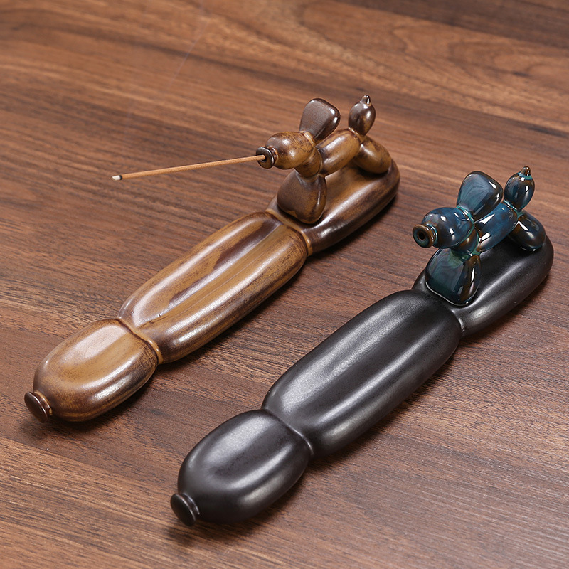 Balloon Dog Ceramic Incense Stick Holder