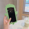 Cute 3D Green Dinosaur Silicone Phone Case for Apple iPhone