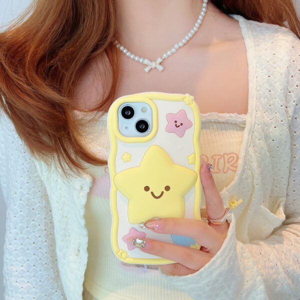 3D Star Silicone Phone Case for Apple iPhone Models 3D Star Silicone Phone Case for Apple iPhone Models