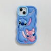 Cute 3D Blue Stitch Silicone Apple iPhone Case Cute 3D Blue Stitch Silicone Apple iPhone Case
