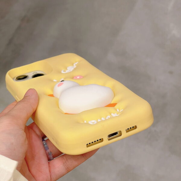 Cute Cartoon Duck Silicone Mobile Phone Cover for Apple iPhone Models