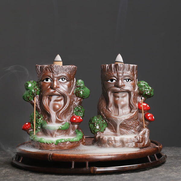 Christmas Tree Monster Ceramic Backflow Incense Waterfall Christmas Tree Monster Ceramic Backflow Incense Waterfall