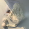 Rabbit Fur Woolen Hat Fur Ball Plus Fleece Warm Knitted Hat