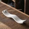 Wave Shape Macaron Color Ceramic Frosted Incense Stick Holder