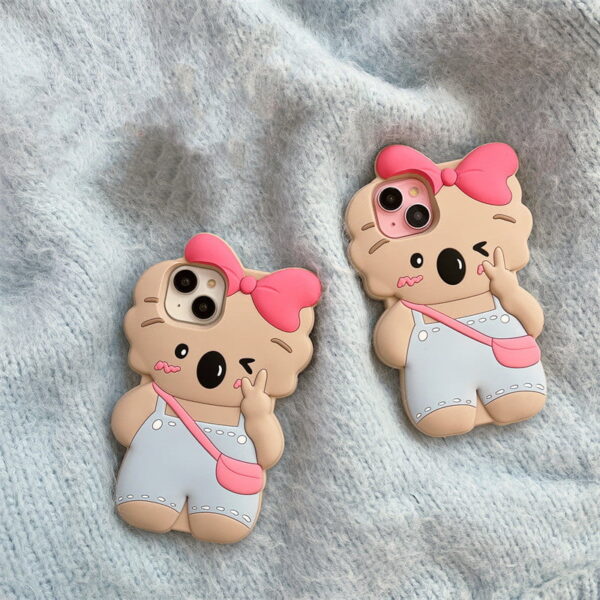 Koala Bow Tie Silicone Phone Case for Apple iPhone Model Koala Bow Tie Silicone Phone Case for Apple iPhone Model