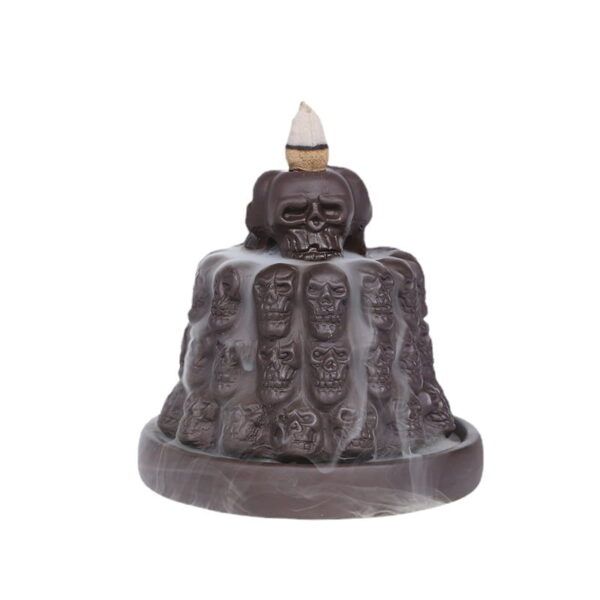 O1CN01kCUbhE1Bs2iGvtQiY_!!0-0-cib Halloween Skull Mountain Ceramic Back Flow Waterfall Incense Burner