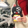 3D Cartoon Penguin Silicone Phone Case for Apple iPhone Model