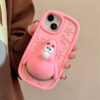 Pink 3D Patrick Star Silicone Phone Cover for Apple iPhone Model