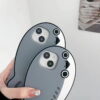 Cute Gray Seal Silicone Phone Case for Apple iPhone Model