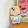 3D Girl Silicone Cell Phone Case for Apple iPhone Models
