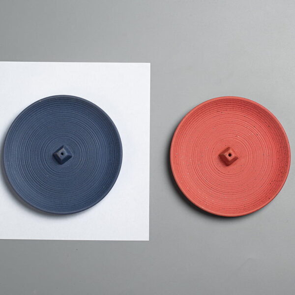 Macaron Color Plate Ceramic Incense Stick Holder