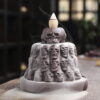 Halloween Skull Mountain Ceramic Back Flow Waterfall Incense Burner Halloween Skull Mountain Ceramic Back Flow Waterfall Incense Burner