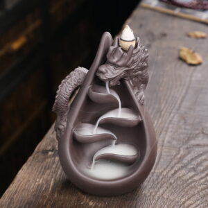 Dragon Water Drop Waterfall Incense Cone Holder Dragon Water Drop Waterfall Incense Cone Holder