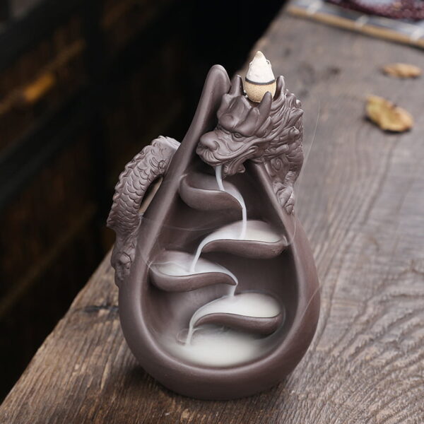 Dragon Water Drop Waterfall Incense Cone Holder Dragon Water Drop Waterfall Incense Cone Holder