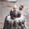 Halloween Skull Mountain Ceramic Back Flow Waterfall Incense Burner - Image 3
