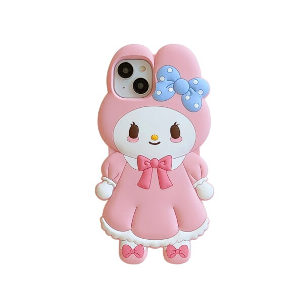 Cute 3D Melody Silicone Cell Phone Cover for Apple iPhone Model