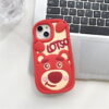 O1CN01rRs3wp21zhRoM1dcs_!!3820417056-0-cib Cute Strawberry Bear Silicone Phone Shell for Apple iPhone Models