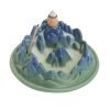 Hill Mountain Blue Green Ceramic Stick Backflow Incense Burner - Image 5