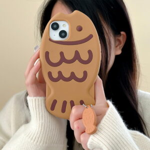 Brown Taiyaki Silicone Phone Shell for Apple iPhone Models Brown Taiyaki Silicone Phone Shell for Apple iPhone Models