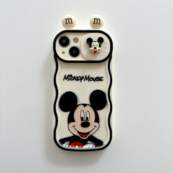 Cute Mickey Mouse Minnie 3D Silicone Phone Shell for Apple iPhone Models