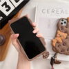 Coffee Biscuit Bear Silicone Phone Cover for Apple iPhone Model