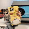 3D Cute Cat Silicone Phone Cover for Apple iPhone Model