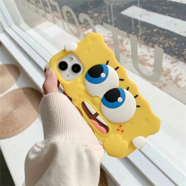 O1CN01vN05z51p6UFsVkgtY_!!3476145311-0-cib 3D Spongebob Silicone Phone Cover for Apple iPhone Model