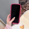 Cartoon Strawberry Bear Silicone Phone Case for Apple iPhone Model