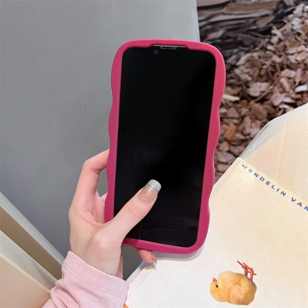 Cartoon Strawberry Bear Silicone Phone Case for Apple iPhone Model