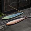 Retro Leaf Ceramic Incense Stick Holder