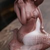 Beautiful Mermaid Lady Purple Sand Backflow Incense Cone Holder - Image 3