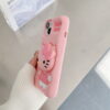 Pink Hello Kitty Stand Silicone Mobile Phone Cover for Apple iPhone Models
