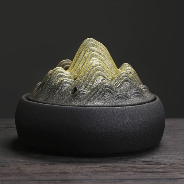 Ceramic Mountain Hill Coil Incense Holder