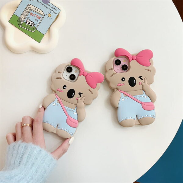 O1CN01xldOEl2FZxuwGwwy6_!!1610178895-0-cib Koala Bow Tie Silicone Phone Case for Apple iPhone Model