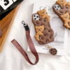Coffee Biscuit Bear Silicone Phone Cover for Apple iPhone Model
