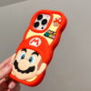 Red Super Mario Silicone Phone Case for Apple iPhone Models