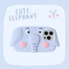 O1CN01z7YvIC2FZxt5ukdMB_!!1610178895-0-cib Blue Elephant 3D Stand Phone Case With Card Slot for Apple iPhone Models