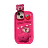 O1CN01zJV6GL1jt8hVTlpmS_!!2214609204605-0-cib Buttocks Raised Strawberry Bear Silicone Phone Shell for Apple iPhone Model