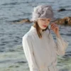 Women Cloche Hat Top Hat British Style Hat Linen Hat