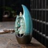 Crab Clip Blue Ceramic Incense Waterfall Burner - Image 4