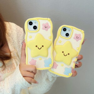3D Star Silicone Phone Case for Apple iPhone Models